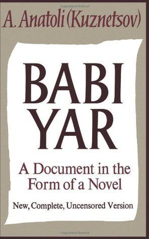 Babi Yar: A Document in the Form of a Novel book cover