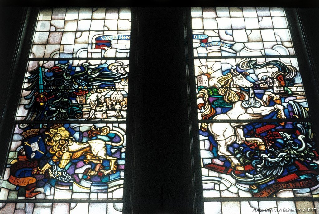 Memorial window in Bedum 