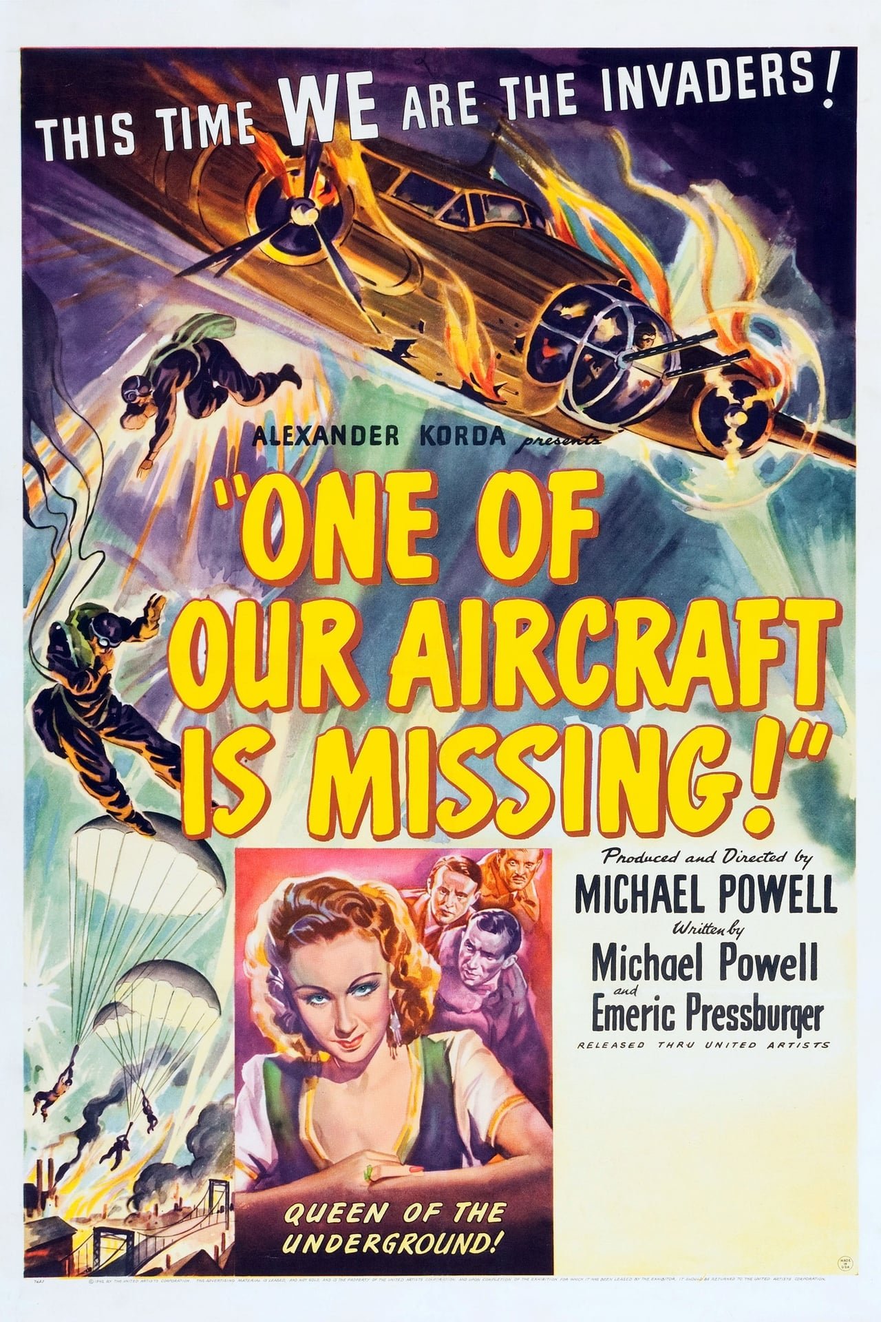 One of Our Aircraft Is Missing (1942) media cover