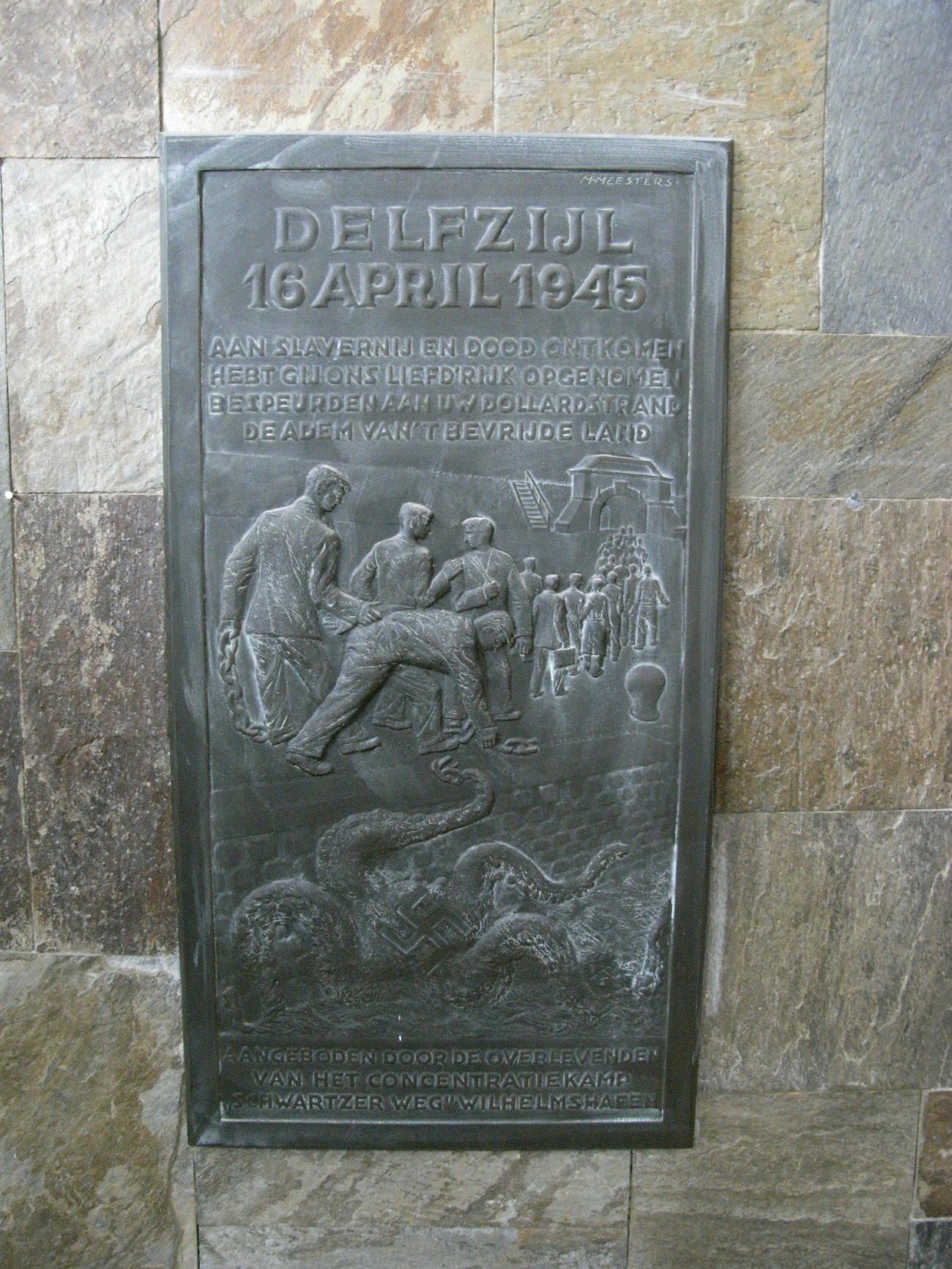 plaquette gemeentehuis delfzijl